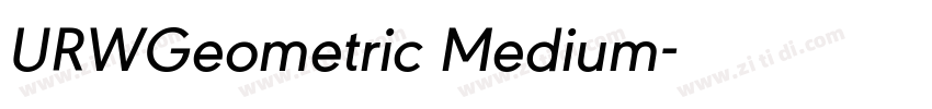 URWGeometric Medium字体转换 URWGeometric Medium字体转换